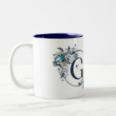 Initial - Letter G Zweifarbige Tasse (Links)