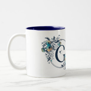 Initial - Letter G Zweifarbige Tasse