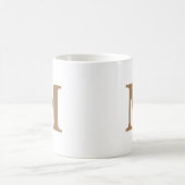 Initial Letter Gold Monogram Modern Kaffeetasse (Mittel)