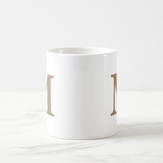 Initial Letter Gold Monogram Modern Kaffeetasse (Mittel)