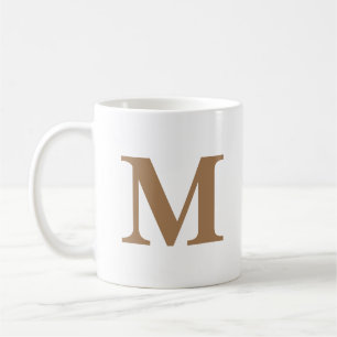 Initial Letter Gold Monogram Modern Kaffeetasse