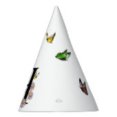 Initial Letter H Floral Butterfly Monogramm Partyhütchen (Rechts)