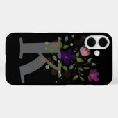 Initial Letter K Plus floral Design Case-Mate iPhone Hülle (Rückseite (Horizontal))