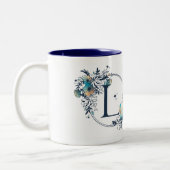 Initial - Letter L Zweifarbige Tasse (Links)