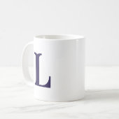 Initial Letter Mit Monogramm Modern Stylish Letter Kaffeetasse (Vorderseite Links)