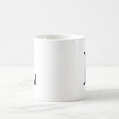Initial Letter Mit Monogramm Modern Stylish Letter Kaffeetasse (Mittel)