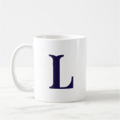 Initial Letter Mit Monogramm Modern Stylish Letter Kaffeetasse (Links)