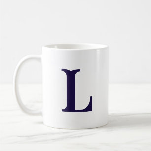 Initial Letter Mit Monogramm Modern Stylish Letter Kaffeetasse