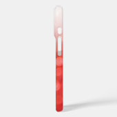 Initial Letter Monogram Coral Glitzer Bokeh Ombre Case-Mate iPhone Hülle (Rückseite / Links)