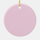 Initial Letter Monogram Light Pink Plain Chic Keramik Ornament (Hinten)