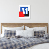 Initial Letter Monogram Modern Stilvoll Leinwanddruck (Insitu (Schlafzimmer))
