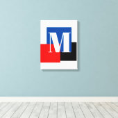 Initial Letter Monogram Modern Stilvoll Leinwanddruck (Insitu (Holzboden))