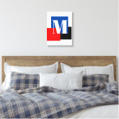 Initial Letter Monogram Modern Stilvoll Leinwanddruck (Insitu (Schlafzimmer))