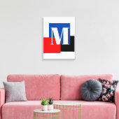 Initial Letter Monogram Modern Stilvoll Leinwanddruck (Insitu (Wohnzimmer))