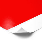 Initial Letter Monogram Modern Stilvoll Poster (Ecke)