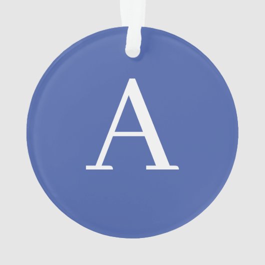 Initial Letter Monogram Modern Style Lila & blau Ornament (Rückseite)