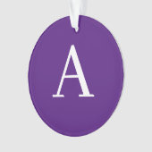 Initial Letter Monogram Modern Style Lila & blau Ornament (Vorderseite)