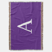 Initial Letter Monogram Modern Style Lila Decke (Vorderseite Vertikal)