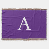 Initial Letter Monogram Modern Style Lila Decke (Vorderseite)
