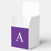 Initial Letter Monogram Modern Style Lila Geschenkschachtel (Geöffnet)