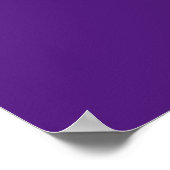 Initial Letter Monogram Modern Style Lila Poster (Ecke)