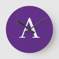 Initial Letter Monogram Modern Style Lila