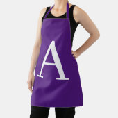 Initial Letter Monogram Modern Style Lila Schürze (InSitu)