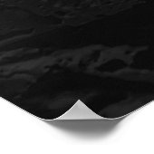 Initial Letter Monogram Modern Stylischer Black St Poster (Ecke)