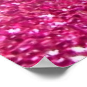 Initial Letter Monogram Modern Stylish Pink Poster (Ecke)