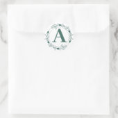 Initial Letter Monogram Personalisiert Runder Aufkleber (Tasche)