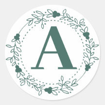 Initial Letter Monogram Personalisiert