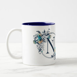 Initial - Letter N Zweifarbige Tasse