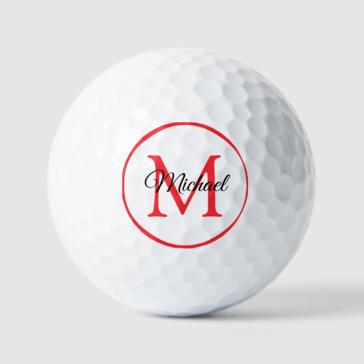 Initial-Letter-Name-3-Pack für benutzerdefinierte  Golfball (Vorderseite)