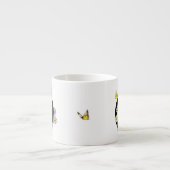 Initial Letter O Floral Butterfly Monogramm Espressotasse (Vorderseite)