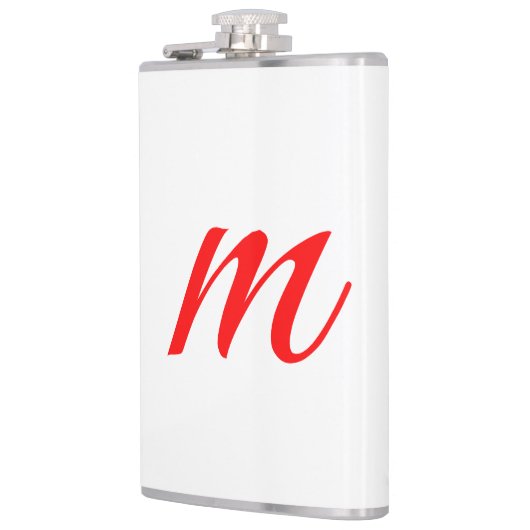 Initial letter red monogram professional modern flachmann (Links)