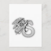 Initial Letter S Angel Monogram Postkarte (Vorderseite)