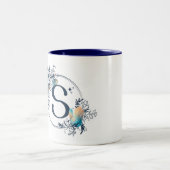Initial - Letter S Zweifarbige Tasse (Mittel)