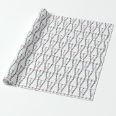 Initial Letter W Gemstone Design Geschenkpapier (Ungerollt)
