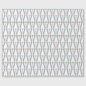 Initial Letter W Gemstone Design Geschenkpapier (Flach)