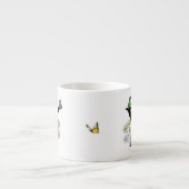 Initial Letter Y Floral Butterfly Monogramm Espressotasse (Vorderseite)