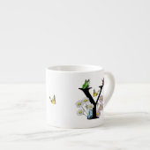 Initial Letter Y Floral Butterfly Monogramm Espressotasse (Vorderseite Rechts)