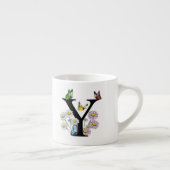 Initial Letter Y Floral Butterfly Monogramm Espressotasse (Rechts)