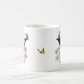 Initial Letter Y Floral Butterfly Monogramm Kaffeetasse (Mittel)