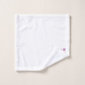 Initial Letter Y Plus Floral Design Badetuch Set (Waschlappen)