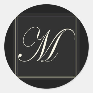 Initial M Aufkleber