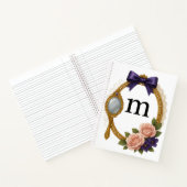 Initial M Personal Writing Elegant Regency Notizblock (Innenseite)
