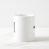 Initial M & Personalisiert Name Kaffeezubereitung Kaffeetasse (Mittel)