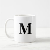 Initial M & Personalisiert Name Kaffeezubereitung Kaffeetasse (Links)