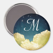 Initial Magnet "Celestial View Stars Monogram" (Vorderseite/Rückseite)