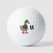 Initial Mallard Duck Monogram Golfball (Vorderseite)